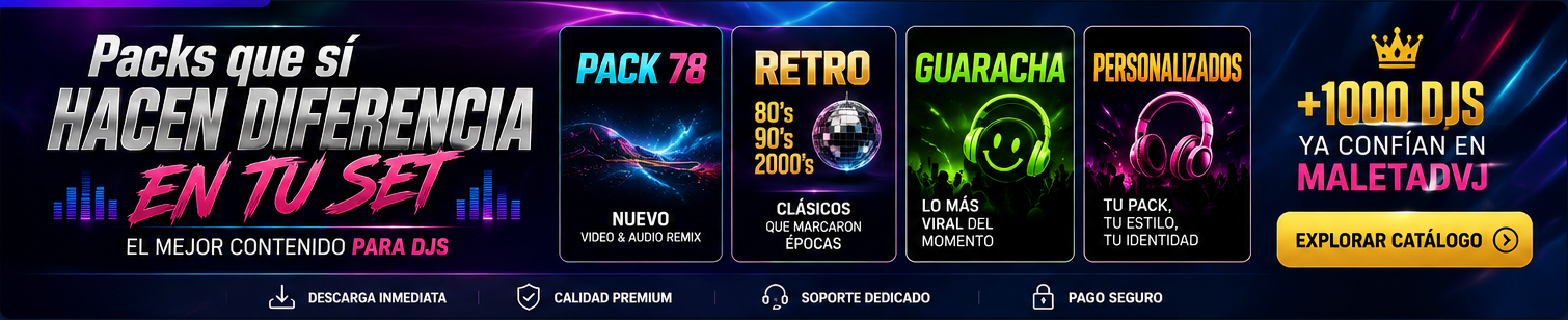 Catálogo premium de packs para DJs